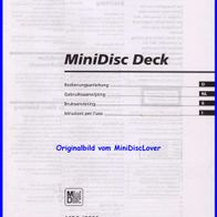 Sony MDS-JE500 Bedienungsanleitung Manual MiniDisc Deck Player Recorder