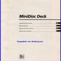 Sony MDS-JE520 Bedienungsanleitung Manual MiniDisc Deck Player Recorder