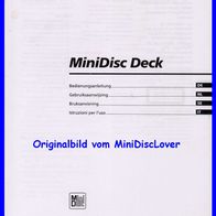 Sony MDS-M100 Bedienungsanleitung Manual MiniDisc Deck Player Recorder