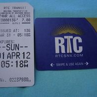 zwei Bustickets aus Las Vegas - RTC Transit ##637