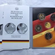 Kompletter Jahrgang 2013 - 5 Gedenkmünzen 10 Euro - Sammelmappe mit Infoblättern