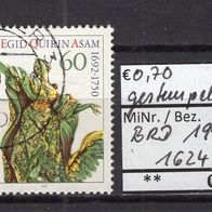 BRD / Bund 1992 300. Geburtstag von Egid Quirin Asam MiNr. 1624 gestempelt -4-