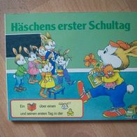 Häschens erster Schultag + altes Kinderbuch + Bilderbuch