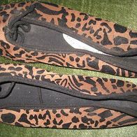 Leopard Leo Ballerinas samtiger Tiger-Look Animalprint Gr.35 NEU Tigerschuhe
