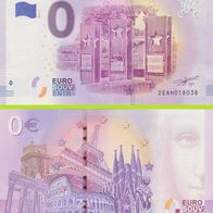 0 Euro Schein Musee Europeen Schengen ZEAH 2019-1 selten Nr 19937