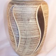 SAWA Sgrafitto Keramik Vase, 60er Jahre * **