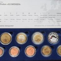 Slowenien 2007 KMS Münzsatzt mit Silber Sonderprägung