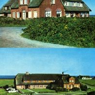 25980 Rantum / Sylt Gasthaus und Pension Boysen 2 Ansichten um 1976