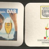 Bierdeckel: DAB ( Dortmunder Aktien Brauerei ) Bundesgartenschau 91 in Dortmund