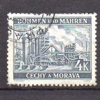 D. Reich Böhmen und Mähren 1939, Mi. Nr. 0034 / 34, Freimarken, gestempelt #09343