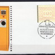 Österreich 1983 Automatenmarke MiNr. 1 4 Schilling FDC gestempelt