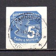 D. Reich Böhmen und Mähren 1939, Mi. Nr. 0043 / 43, Freimarken, gestempelt #09379