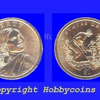 USA : 1 $ Indianer Native American Dollar Sacagawea 2009 D oder P
