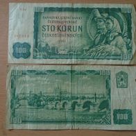 Banknote Tschecheslowakei: 100 Korun von 1961