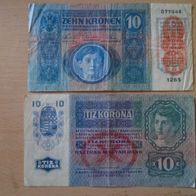 Banknote Österreich - Ungarn: 10 Kronen 1915