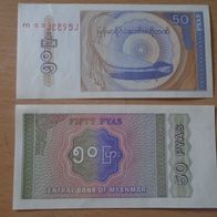 Banknote Myanmar: 50 Pays 1994 - Bankfrisch