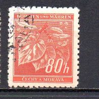 D. Reich Böhmen und Mähren 1941, Mi. Nr. 0066 / 66, Freimarken, gestempelt #09552