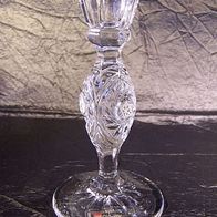 Kristallglas Kerzenständer mit Sternenschliff, Rastal-Kristal
