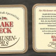 Bierdeckel: Haake Beck Kräusen Pils