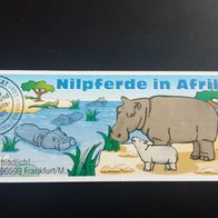 Ü - Ei Beipackzettel Nilpferde in Afrika 612 650