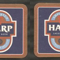 Bierdeckel: Harp Lager beer ( irland )