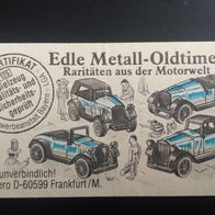 Ü - Ei Beipackzettel Edle Metall - Oldtimer 614 009