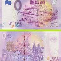 0 Euro Schein Sea Life Oberhausen 2020-2 XECV selten niedrige Nr 507