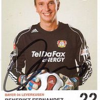 Benedikt Fernandez Bayer Leverkusen 2007 / 2008 Originalautogramm -al-
