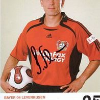 Bernd Schneider Bayer Leverkusen 2007 / 2008 Originalautogramm -al-