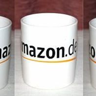 1 Amazon Werbetasse, Bechertasse, Kaffeebecher, Kaffeepott, Becher. Werbeartikel