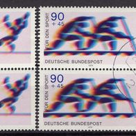 BRD / Bund 1979 Sporthilfe MiNr. 1009 - 1010 gestempelt Viererblöcke