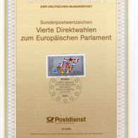 BRD / Bund 1994 Vierte Direktwahlen zum Europäischen Parlament MiNr. 1724 ETB 9