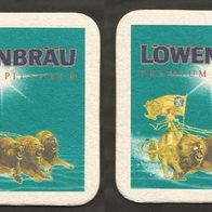 Bierdeckel: Löwenbräu Premium Pilsener