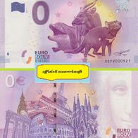 0 Euro Schein Zoo Duisburg XEFV 2017-3 offiziell ausverkauft Nr 3941