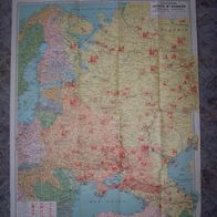 Russlands Ekonomische Karte / Europäische Seite - Blondel la Rougery Paris 1942