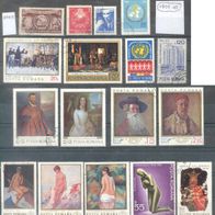 Briefmarken Rumänien Sondermarken Lot 19 Marken