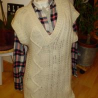 Diesel Kleid Pullover long beige Mohair / Wolle Gr S