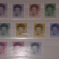 Niederlande Freimarken postfrisch Lot 1197-1298 geschnitten