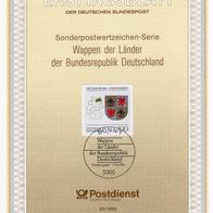 BRD / Bund 1993 Wappen der Länder der BRD MiNr. 1661 ETB 25