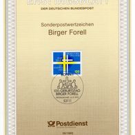 BRD / Bund 1993 100. Geburtstag von Birger Forell MiNr. 1693 ETB 36