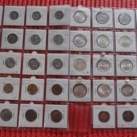 Vatikan 1951 - 1997 Münzkonvolut mit 13 X 500 Lire Silber Münzen 1958 - 1978