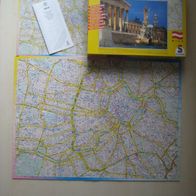 1000 Teile Wien Puzzle mit 2 Seiten Falk Stadtplan