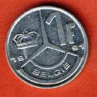 Belgien 1 Franc 1991 Belgie