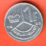 Belgien 1 Franc 1990 Belgique