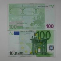 Ein Geldschein100 Euro 2002 X Duisenberg