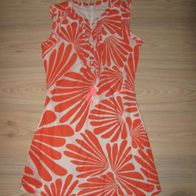NEU wunderschönes Sommerkleid / Kleid ESPRIT Gr. 152/158 NEU orange weiß (0818)