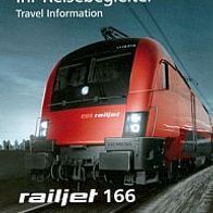 Reisebegleiter Reiseplan ÖBB RJ 166 Wien - Zürich 2012 railjet Schweiz Österreich