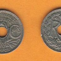 Frankreich 5 Centimes 1922