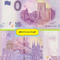 0 Euro Schein Castelo de Guimaraes MEAB 2017-1 offiziell ausverkauft Nr 3928