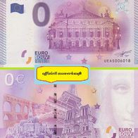 0 Euro Schein Opera Garnier UEAS 2015-1 ausverkauft Nr 6018